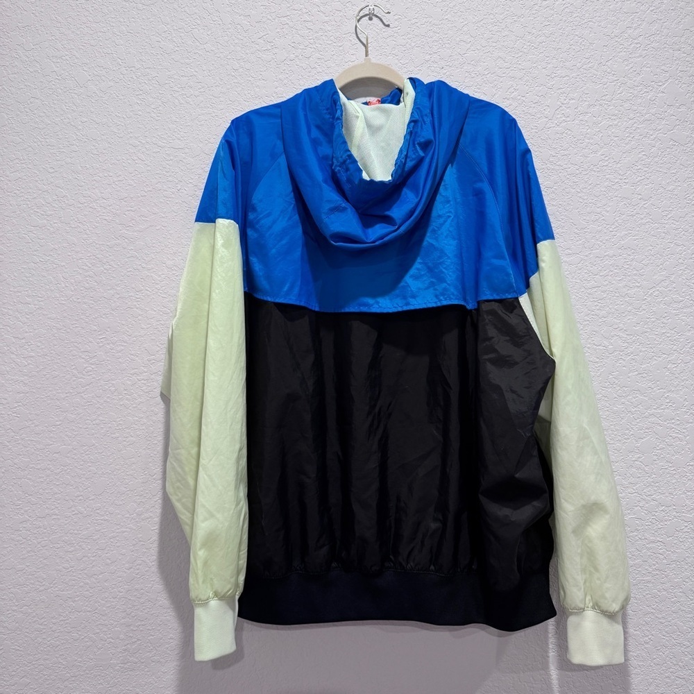 Nike Sportswear Windrunner Hooded Zip Up Jacket Athletic Retro Blue Black XL - Picture 13 of 16